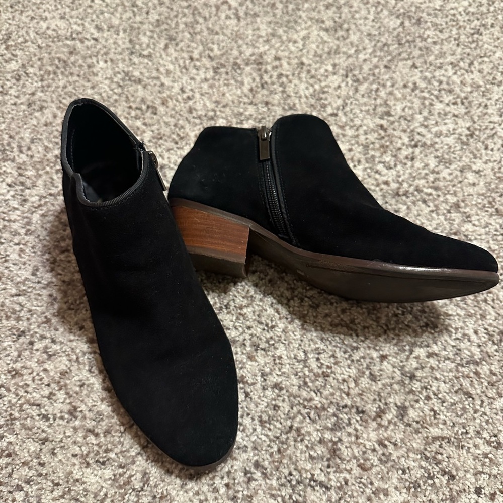 Black ankle booties